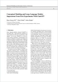 Business modelling in ChatGPT