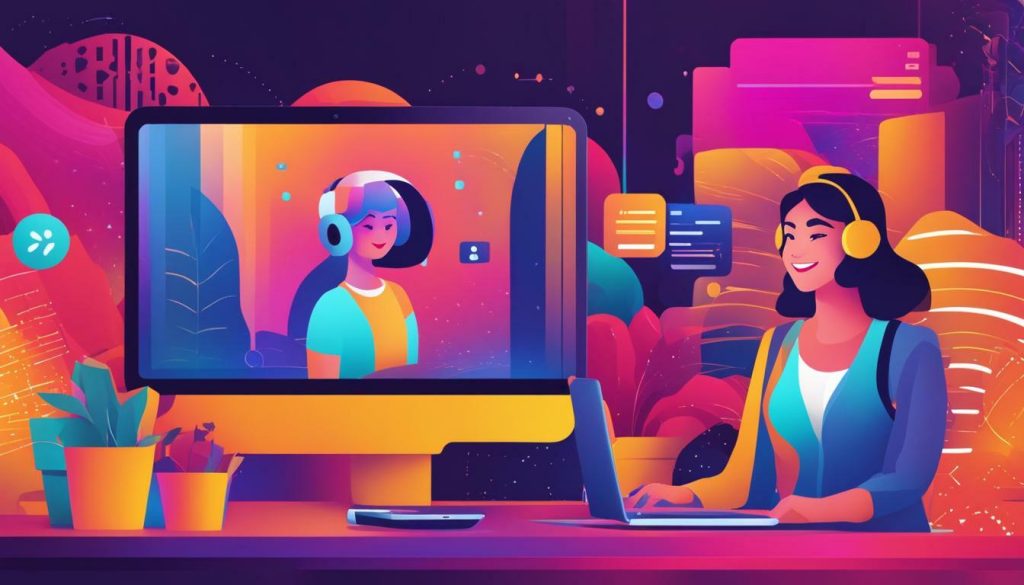 AI chatbot assisting a customer AI chatbot assisting a customer